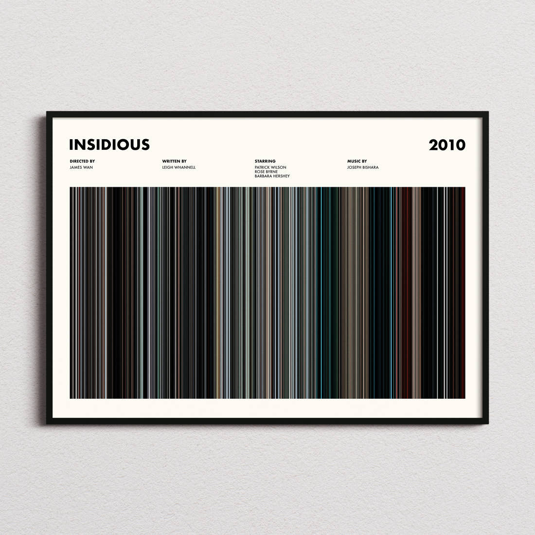 Insidious Movie Barcode Poster