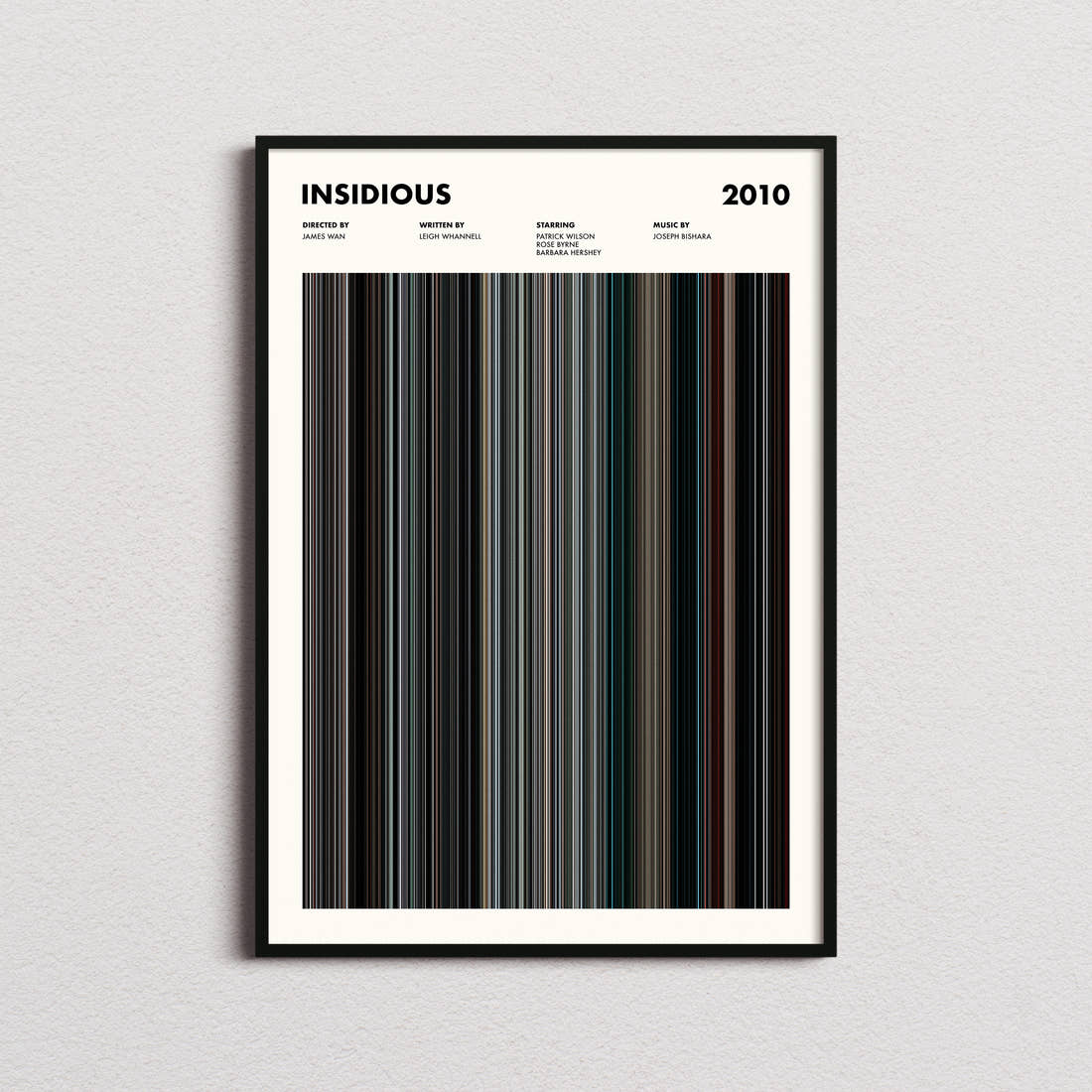 Insidious Movie Barcode Poster