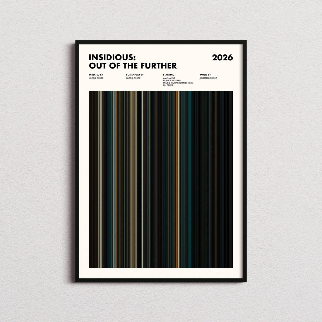 Insidious: Out of the Further Movie Barcode Poster