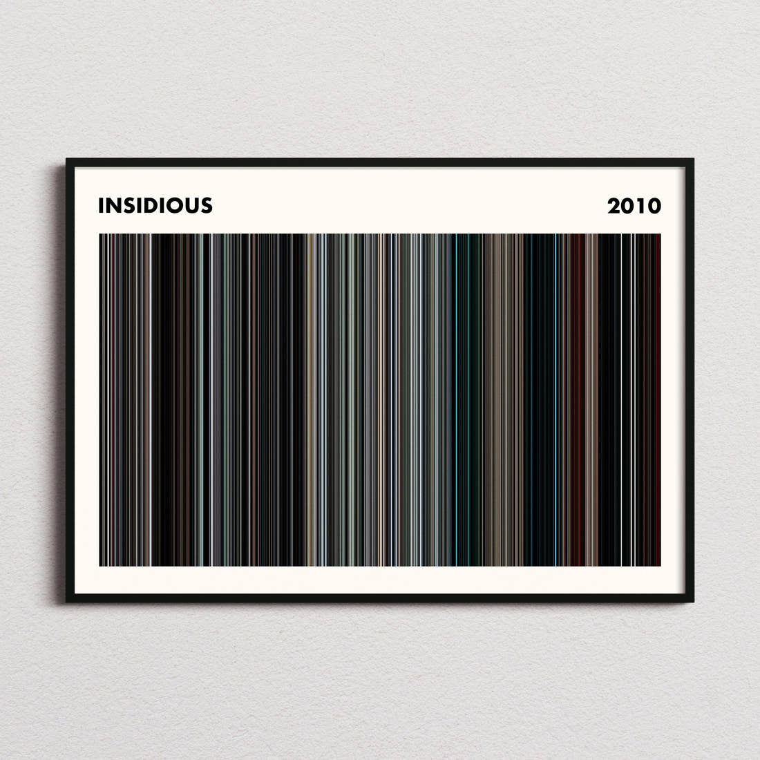 Insidious Movie Barcode Poster - Simplified