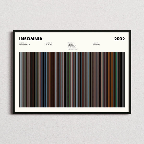 Insomnia Movie Barcode Poster