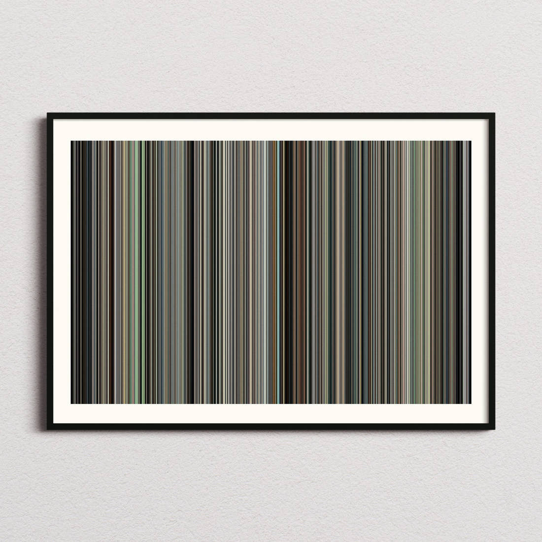 Invictus Movie Barcode Poster - Barcode Only