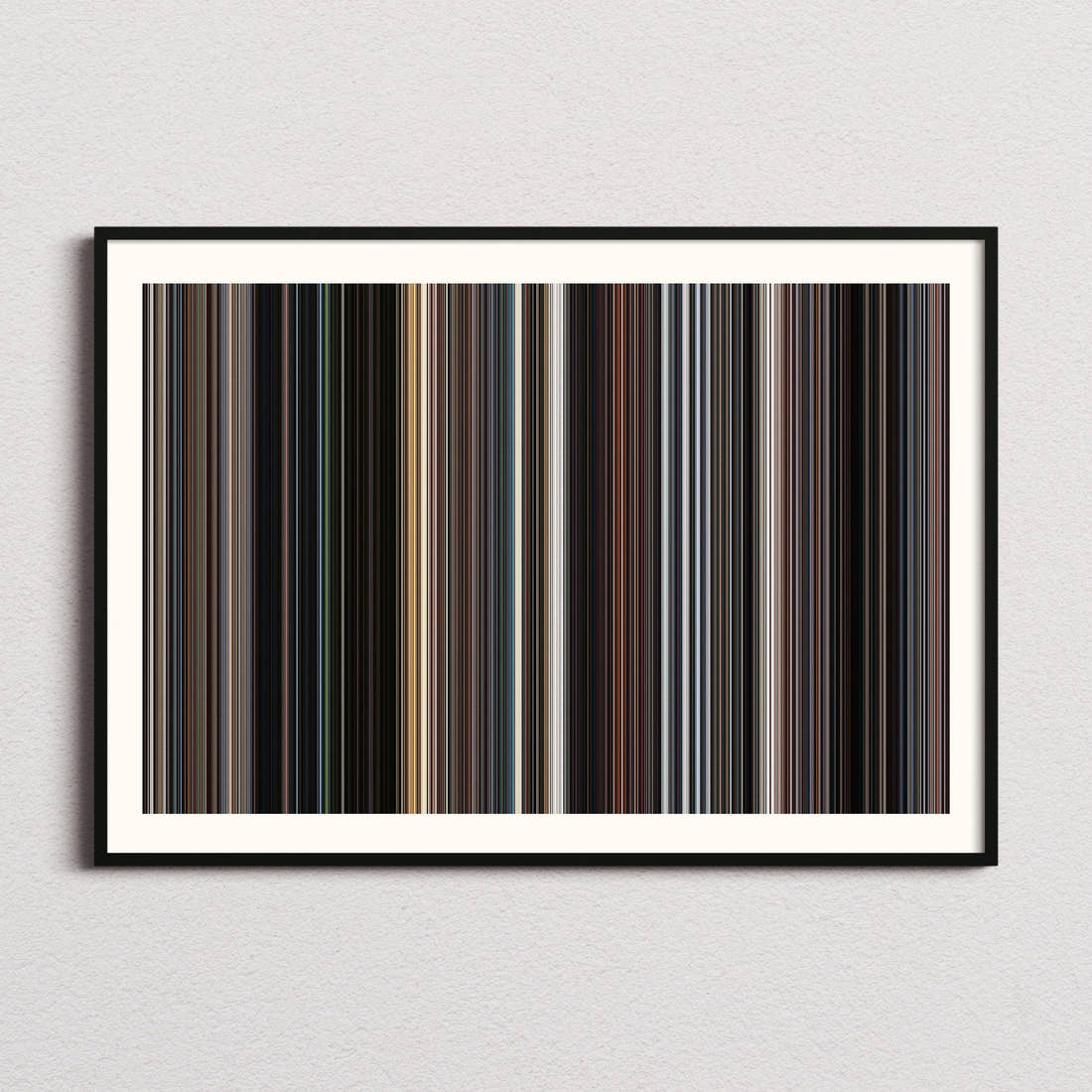 Iron Man Movie Barcode Poster - Barcode Only