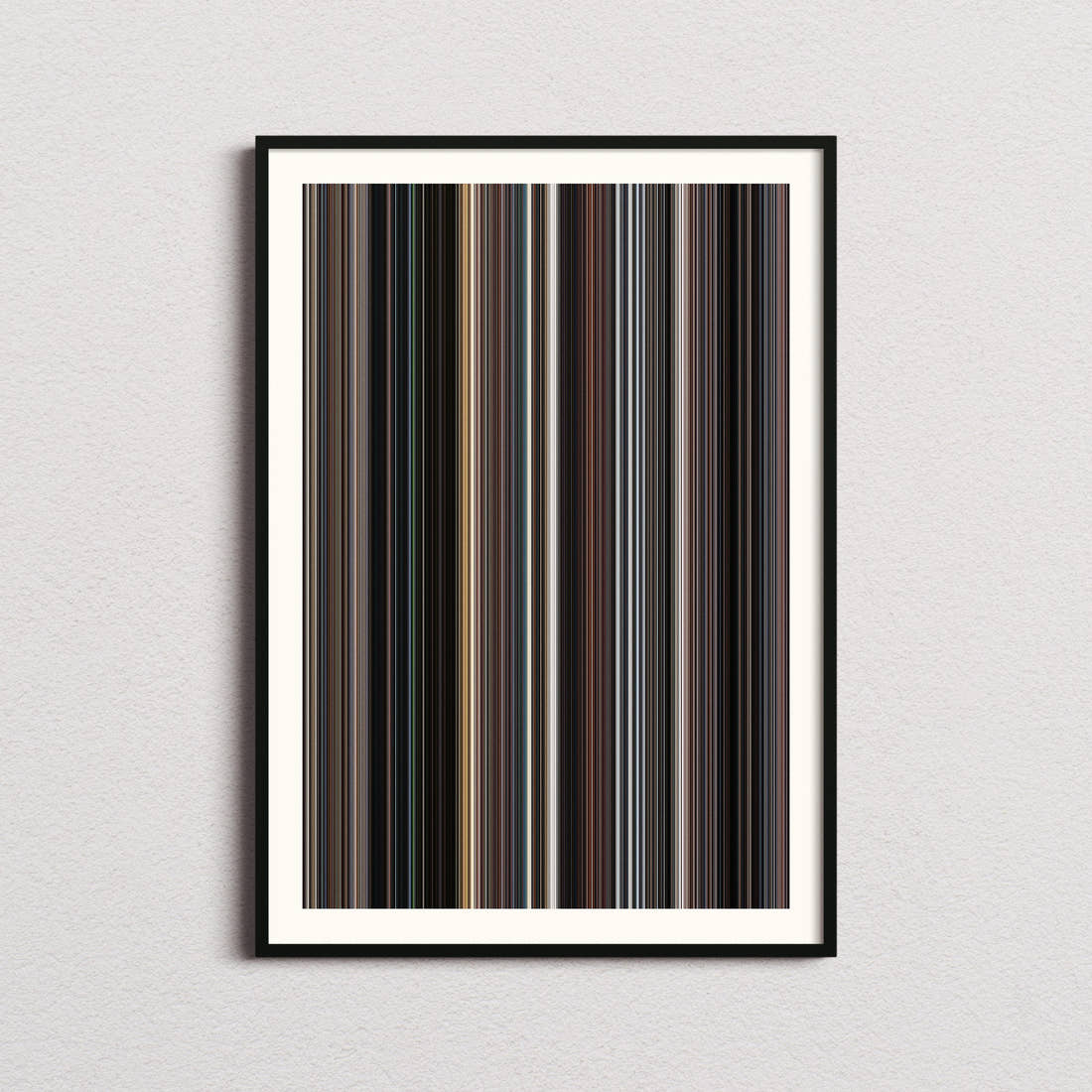 Iron Man Movie Barcode Poster - Barcode Only