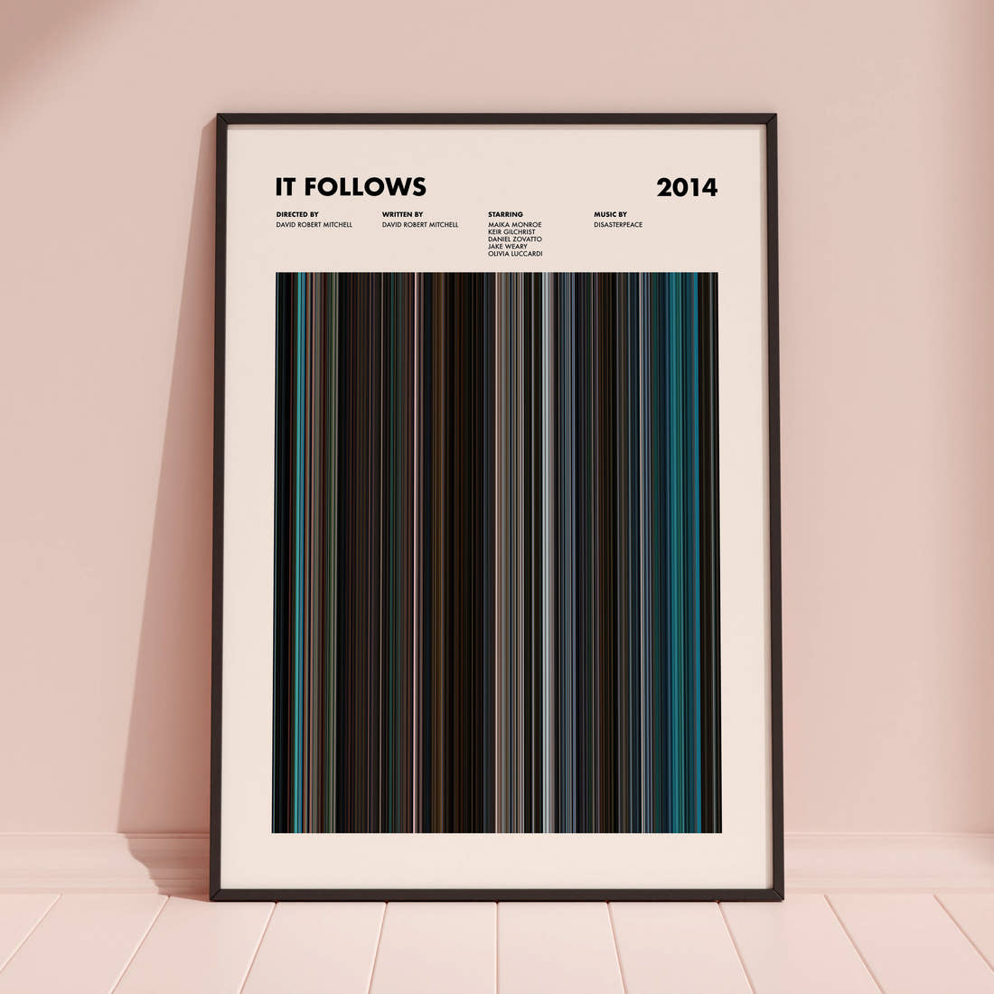 It Follows Movie Barcode Poster