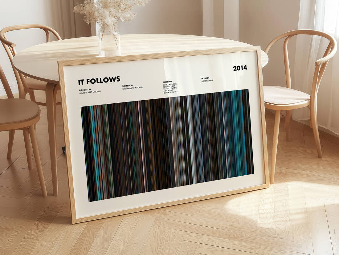 It Follows Movie Barcode Poster