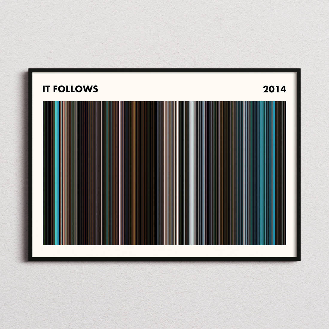It Follows Movie Barcode Poster - Simplified