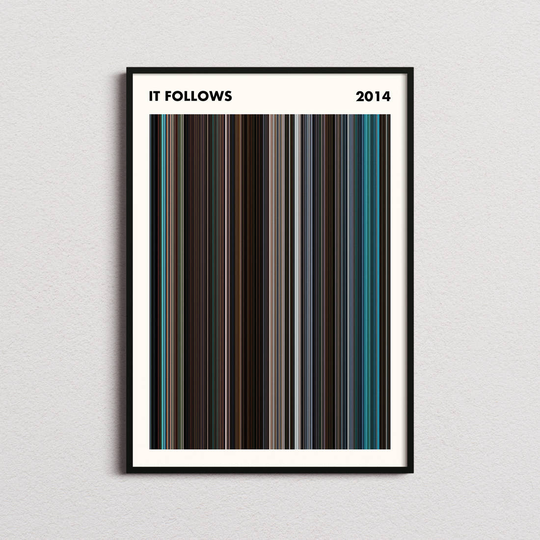 It Follows Movie Barcode Poster - Simplified