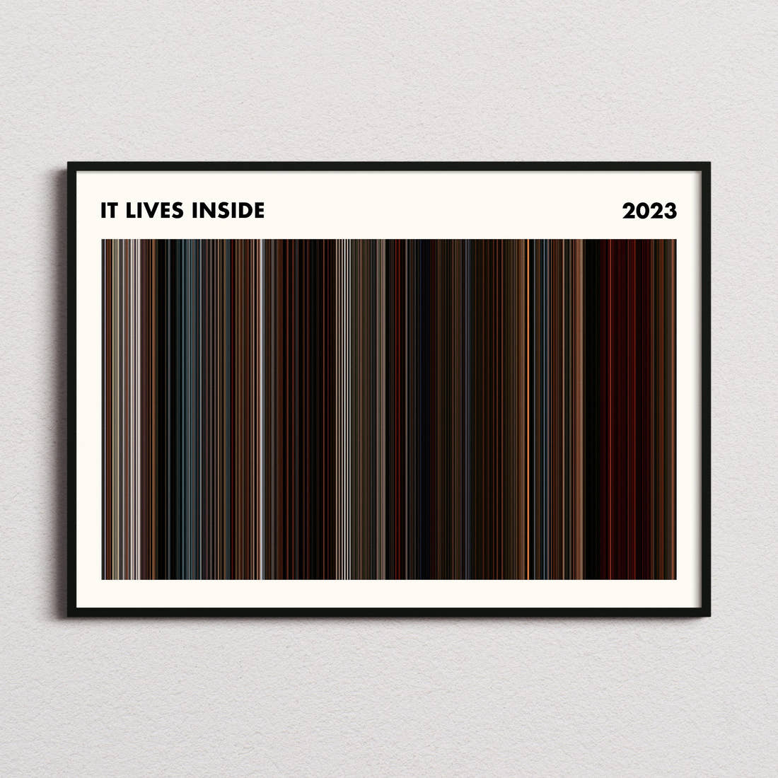 It Lives Inside Movie Barcode Poster - Simplified