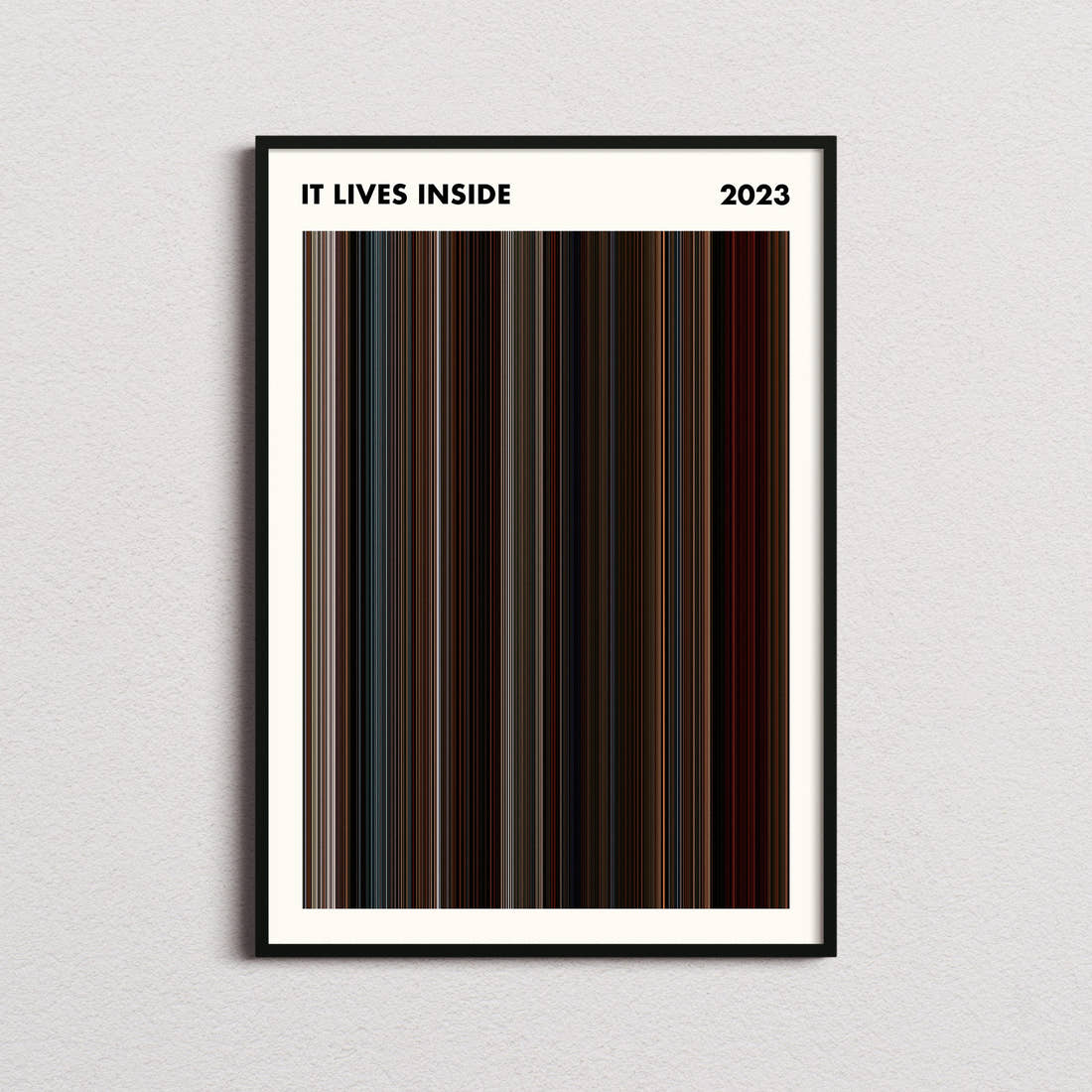 It Lives Inside Movie Barcode Poster - Simplified