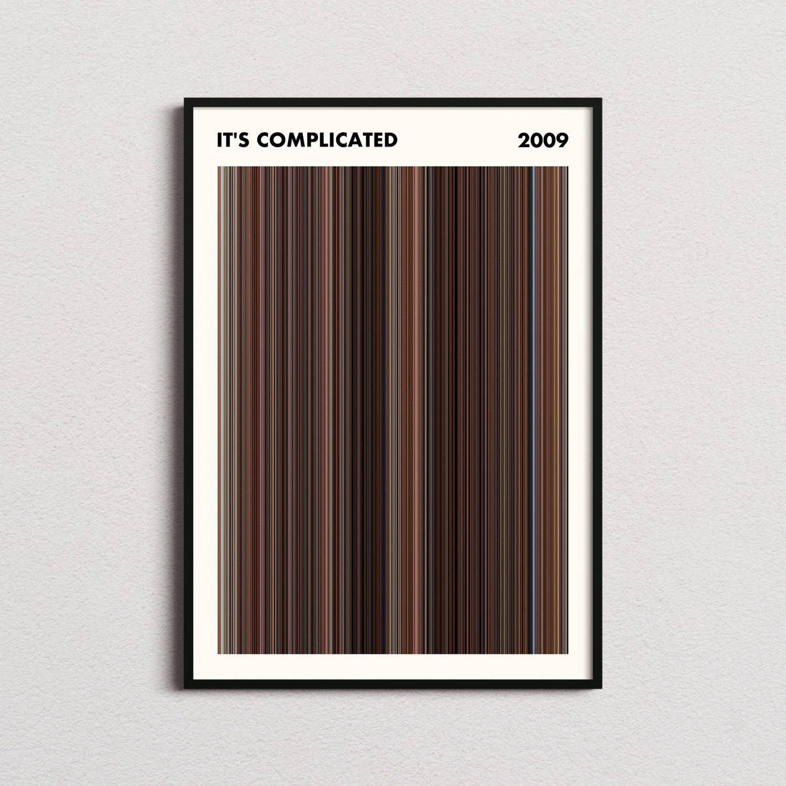 It's Complicated Movie Barcode Poster - Simplified