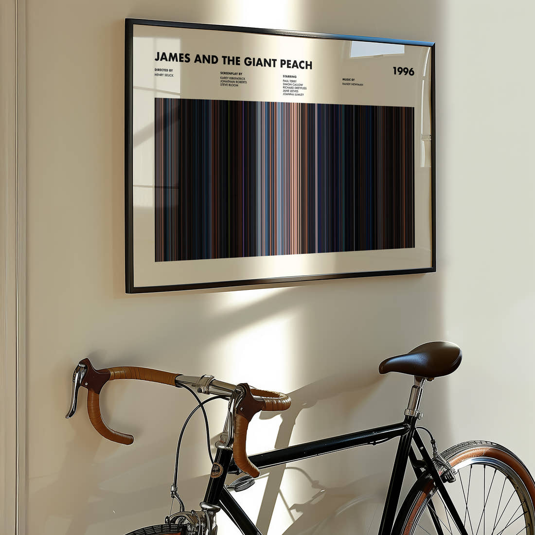 James and the Giant Peach Movie Barcode Poster
