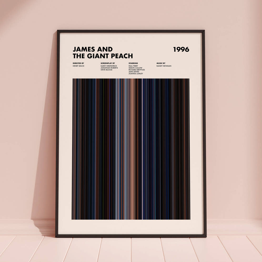 James and the Giant Peach Movie Barcode Poster
