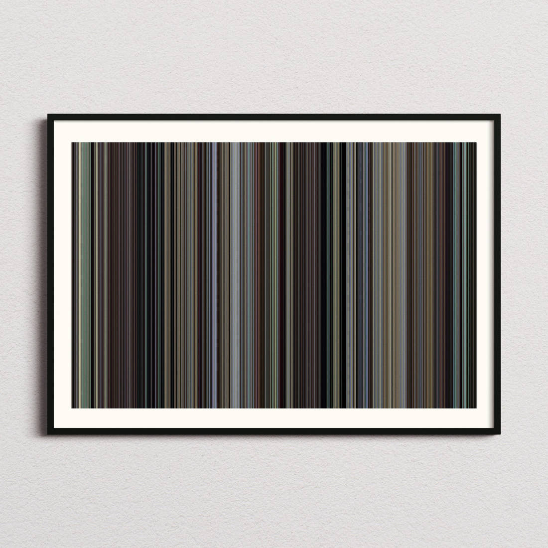 Jeanne Dielman Movie Barcode Poster - Barcode Only