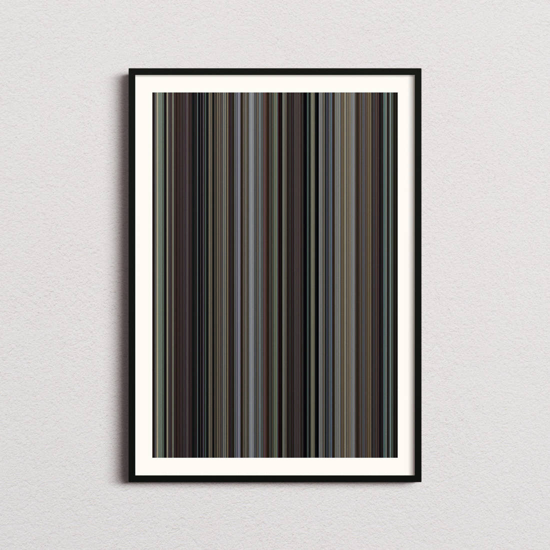 Jeanne Dielman Movie Barcode Poster - Barcode Only