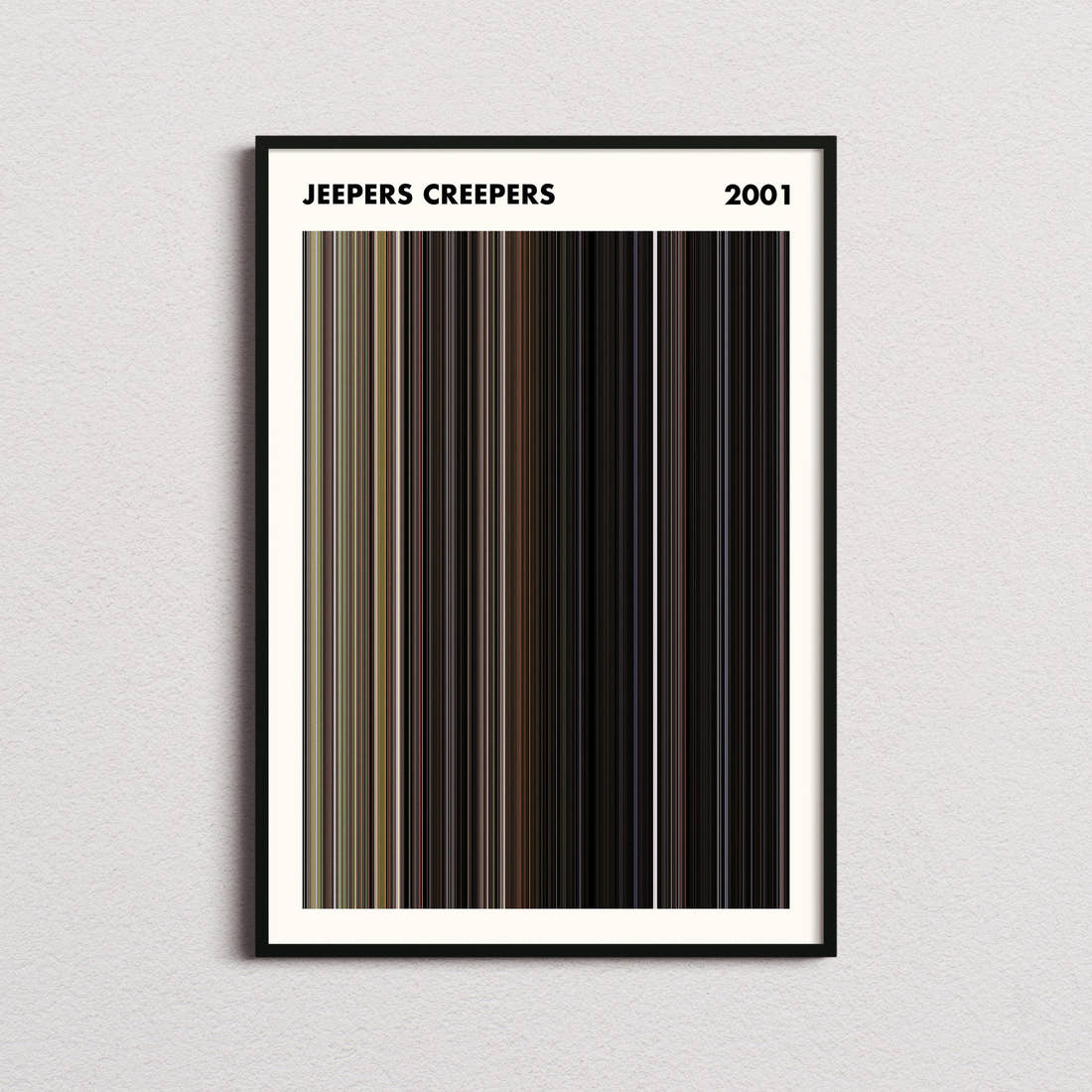Jeepers Creepers Movie Barcode Poster - Simplified