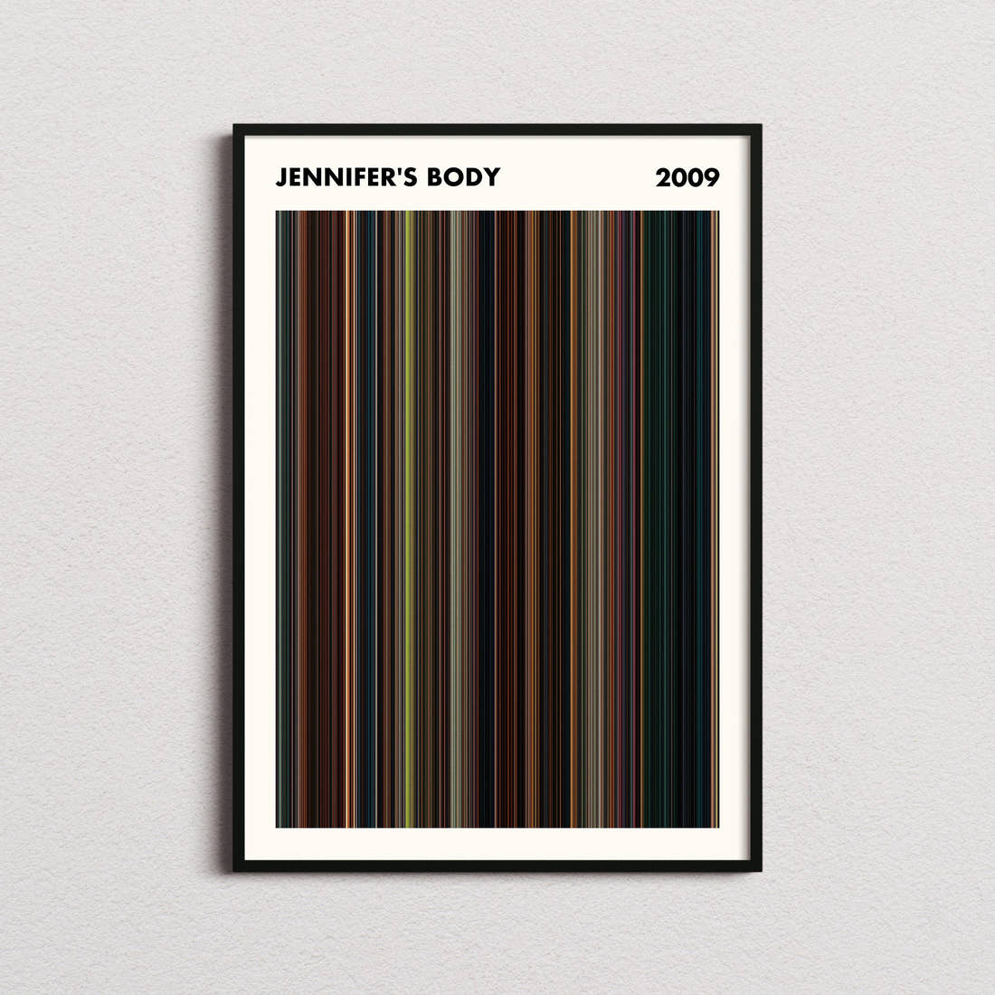 Jennifer's Body Movie Barcode Poster - Simplified