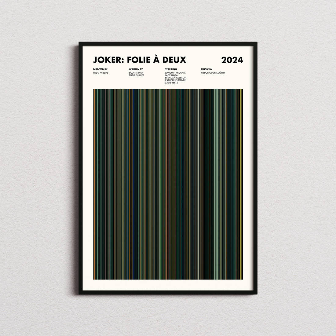 Joker: Folie à Deux Movie Barcode Poster