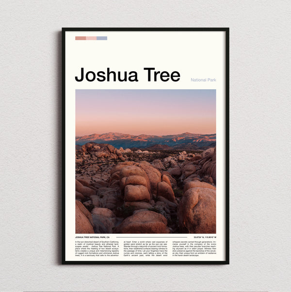 Joshua Tree - Boulders At Dusk - Travel Print