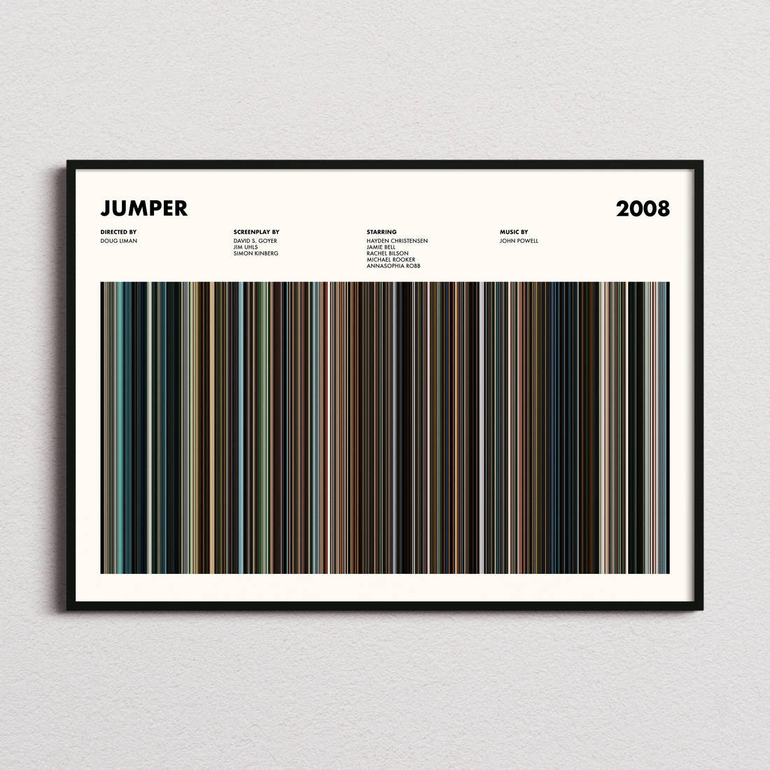 Jumper Movie Barcode Poster