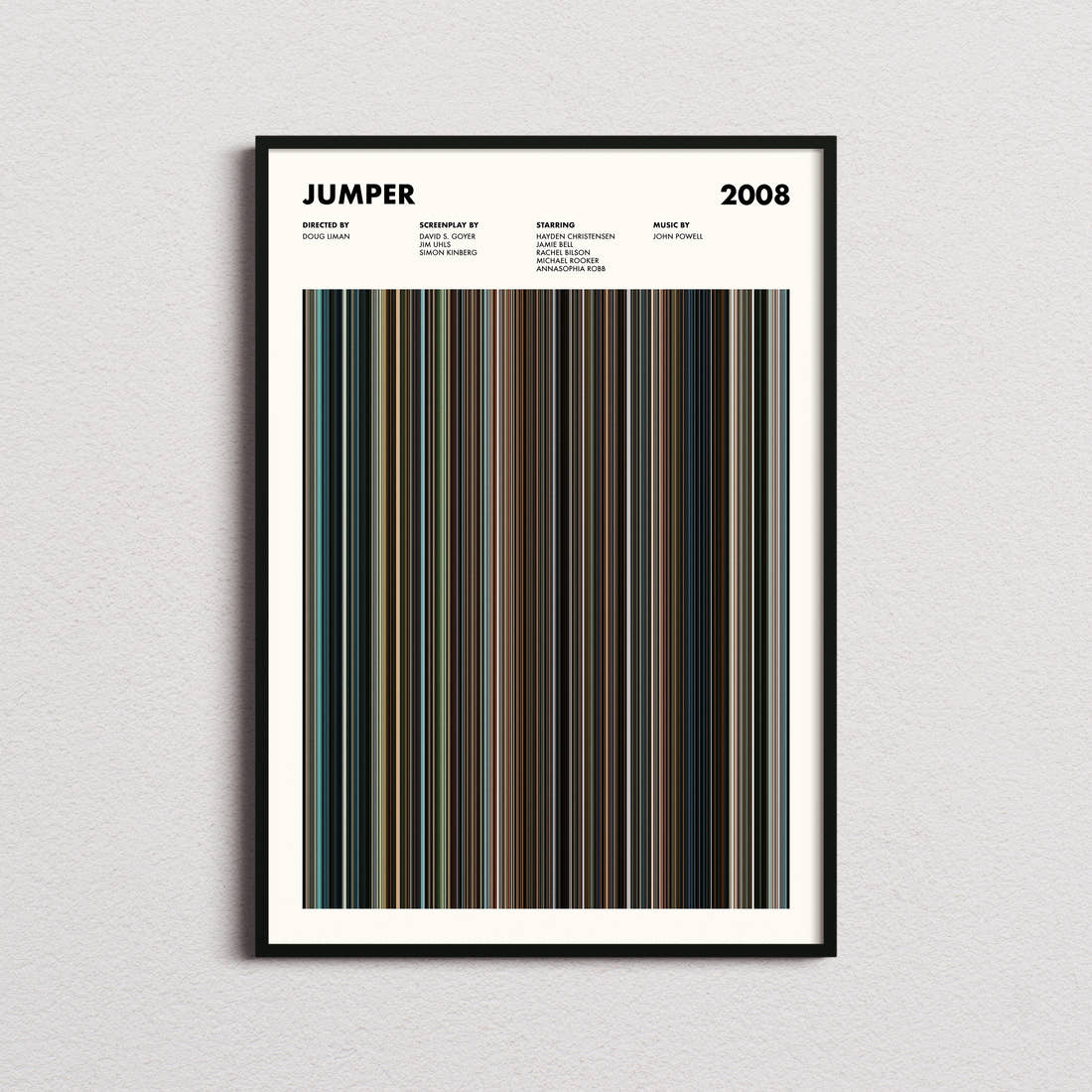Jumper Movie Barcode Poster