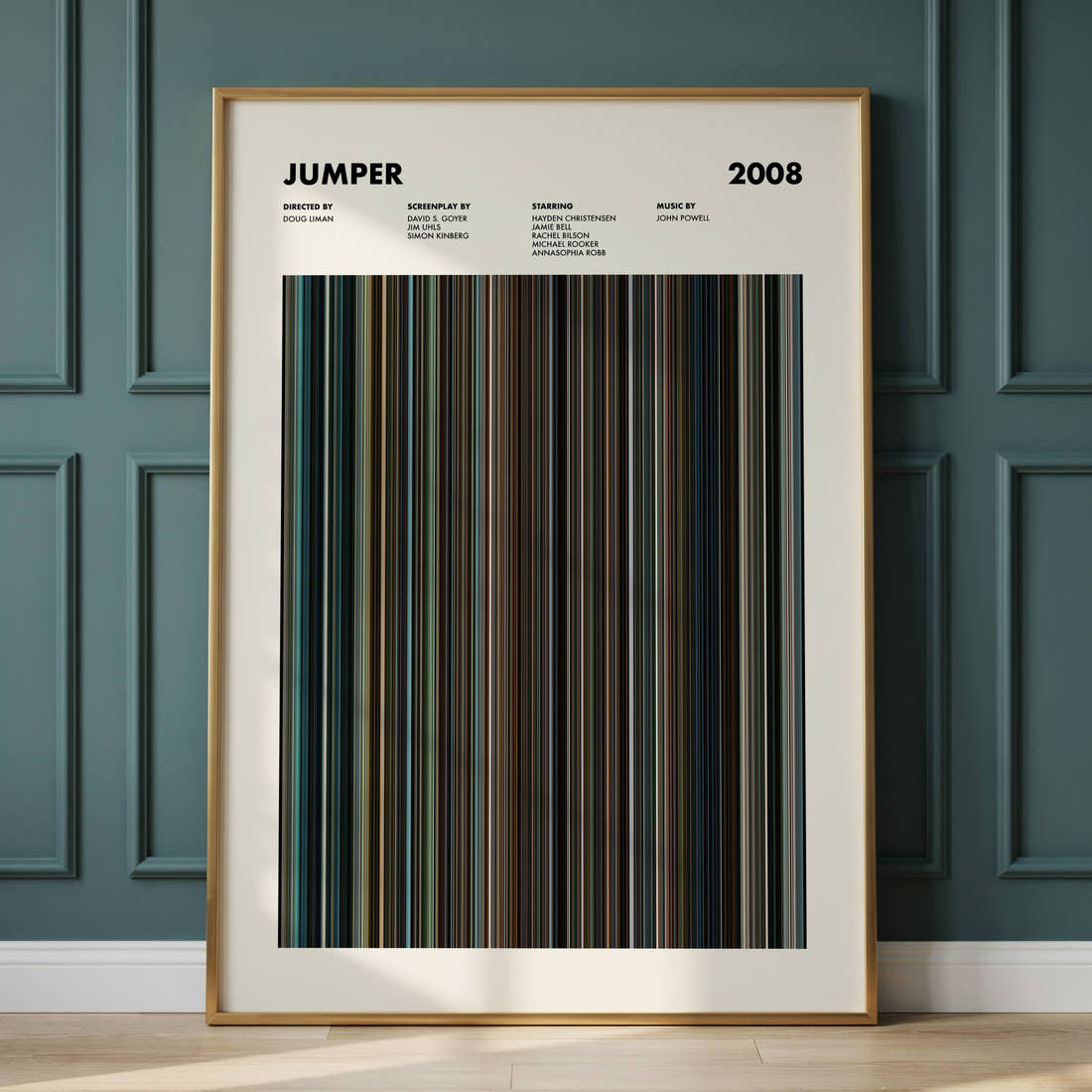 Jumper Movie Barcode Poster