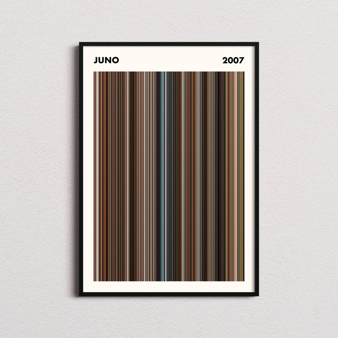 Juno Movie Barcode Poster - Simplified