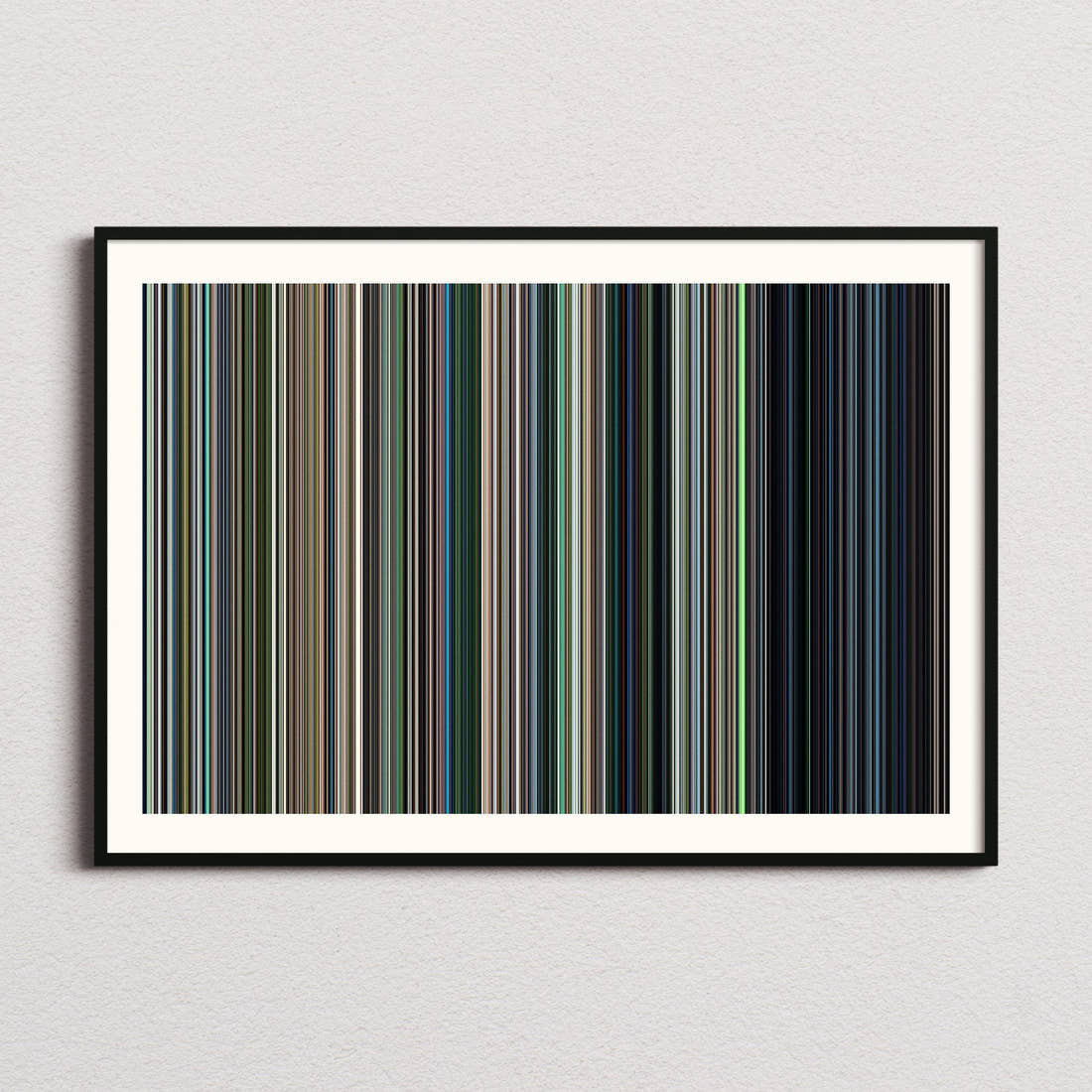 Jurassic World Movie Barcode Poster - Barcode Only
