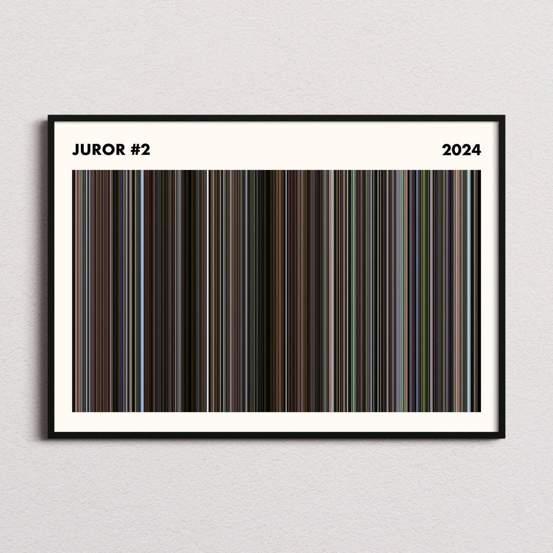 Juror #2 Movie Barcode Poster - Simplified