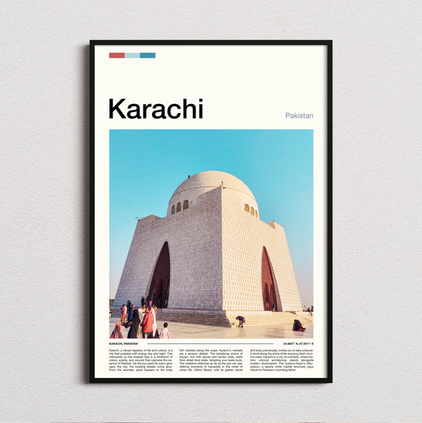 Karachi - Mazar-e-Quaid - Travel Print
