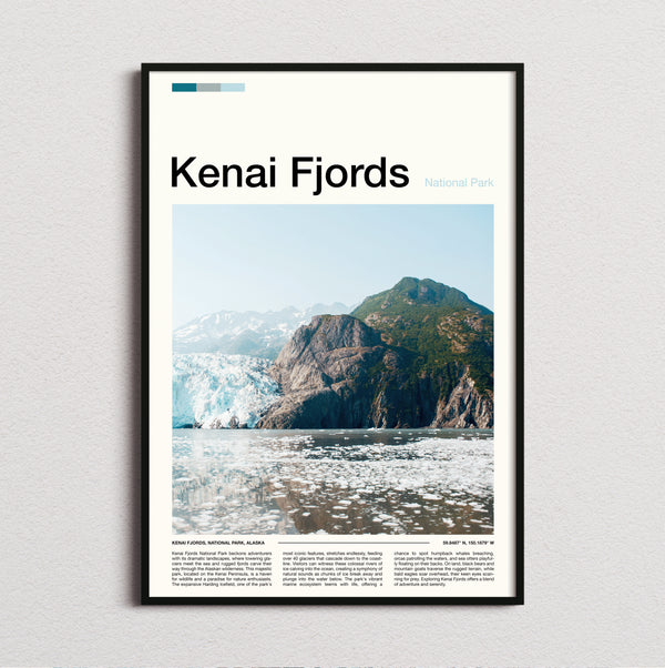 Kenai - Tidewater Glacier - Travel Print