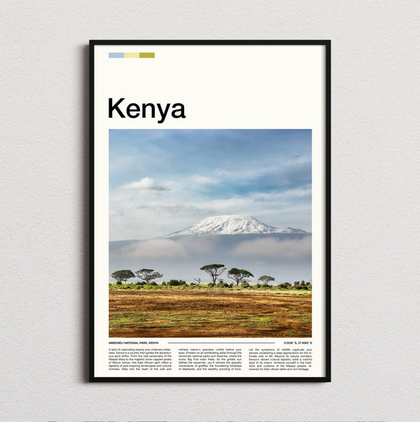 Kenya - Mount Kilimanjaro - Travel Print