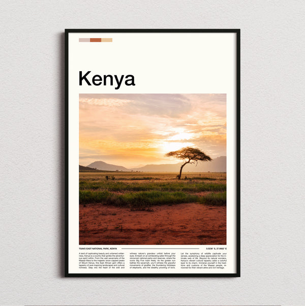 Kenya - Lone Acacia Tree - Travel Print