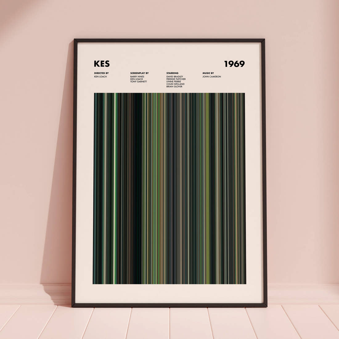Kes Movie Barcode Poster