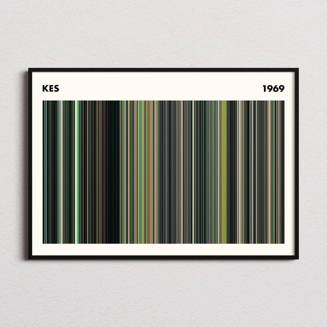 Kes Movie Barcode Poster - Simplified