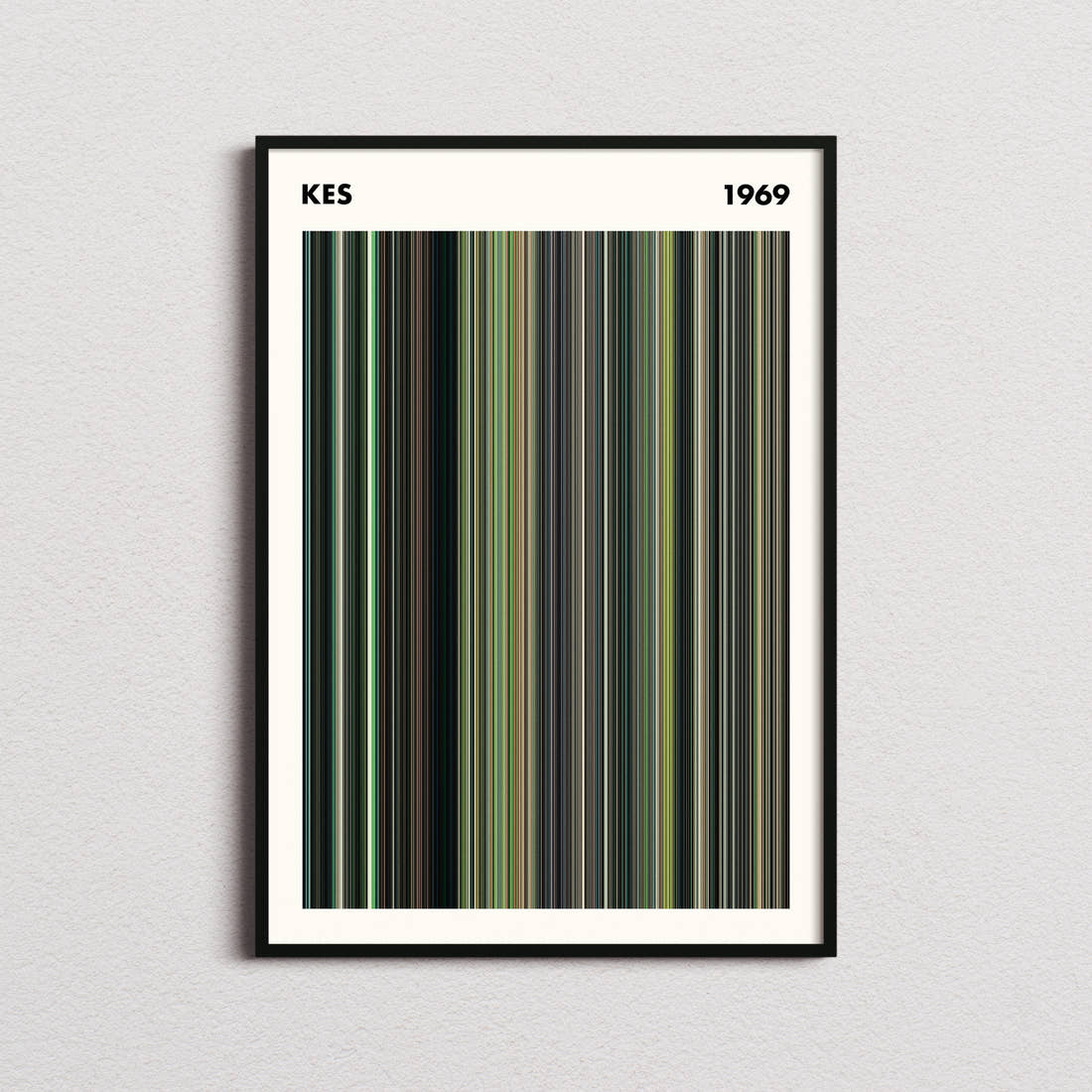 Kes Movie Barcode Poster - Simplified