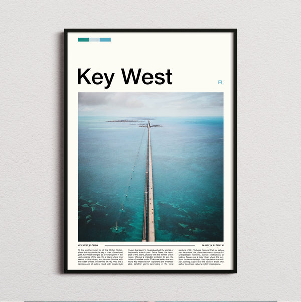Key West - Seven Mile Bridge - Travel Print