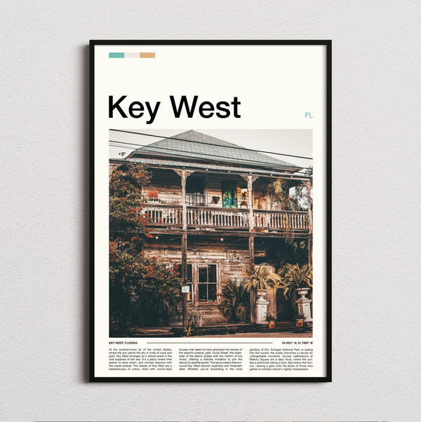 Key West - Old Wooden House - Travel Print