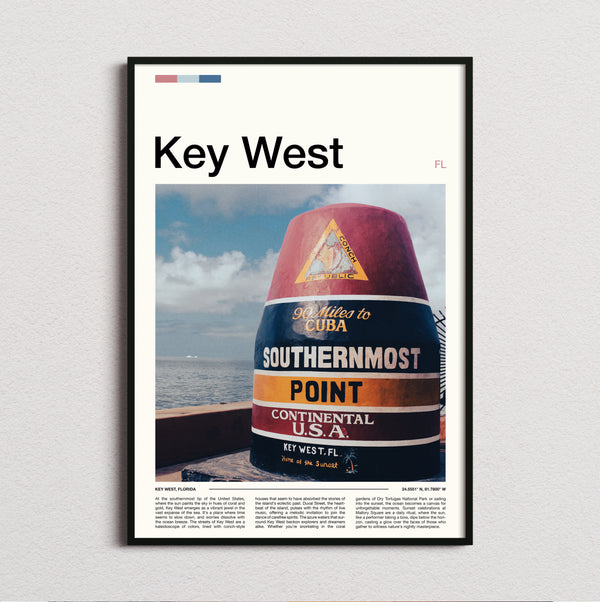 Key West - Southernmost Point Buoy - Travel Print