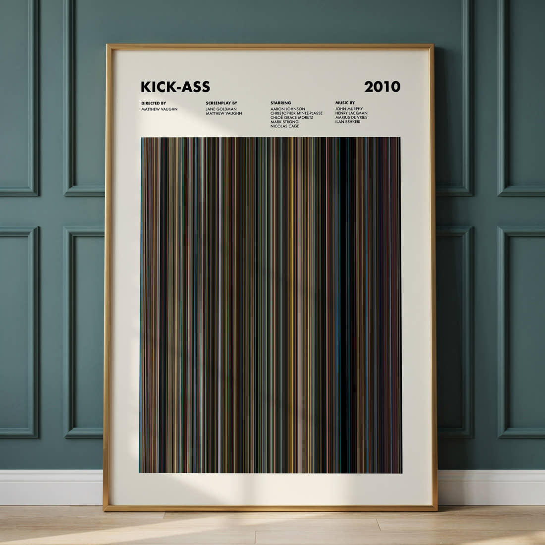Kick-Ass Movie Barcode Poster