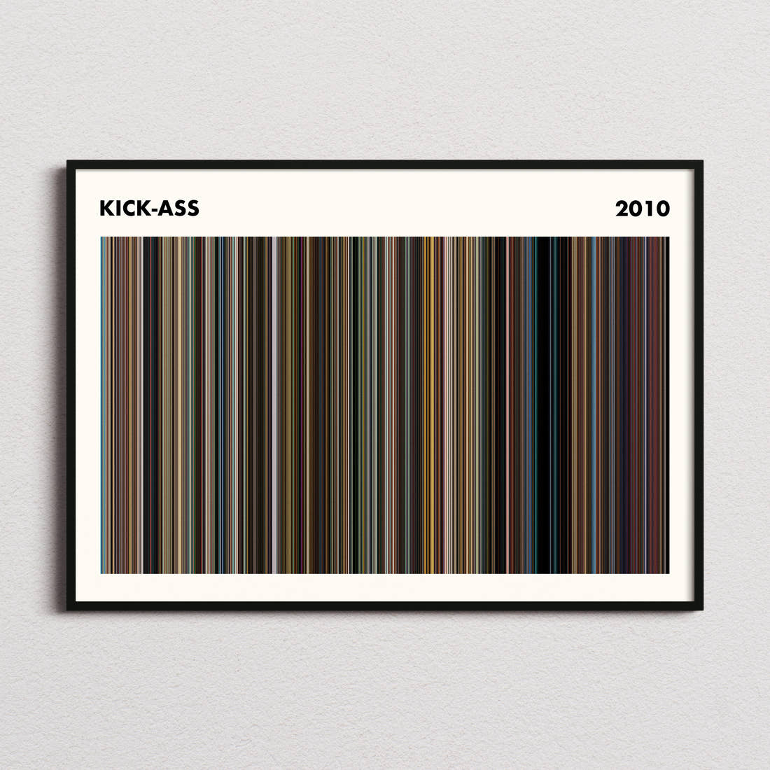 Kick-Ass Movie Barcode Poster - Simplified