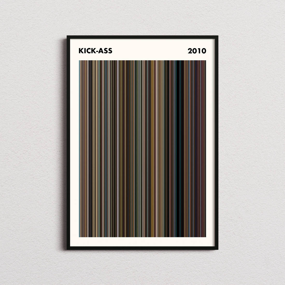 Kick-Ass Movie Barcode Poster - Simplified