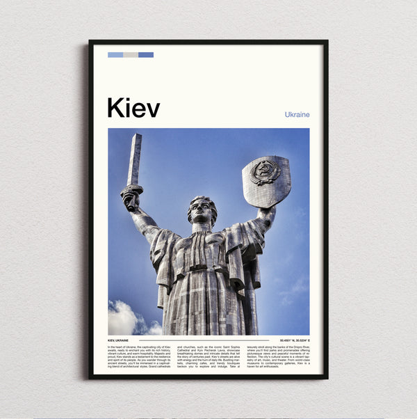 Kiev - Motherland Monument - Travel Print
