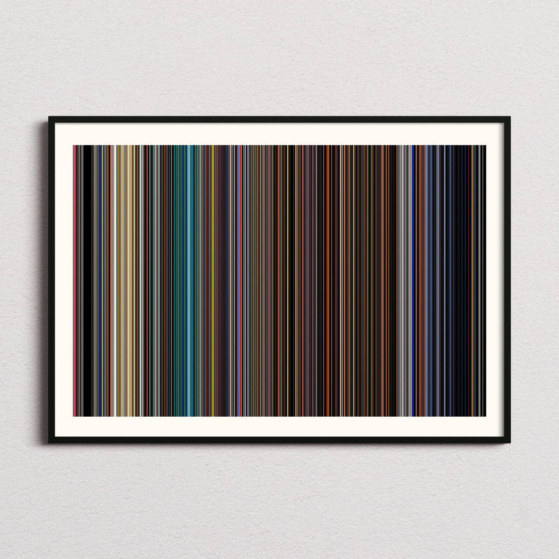 Kill Bill: Volume 1 Movie Barcode Poster - Barcode Only