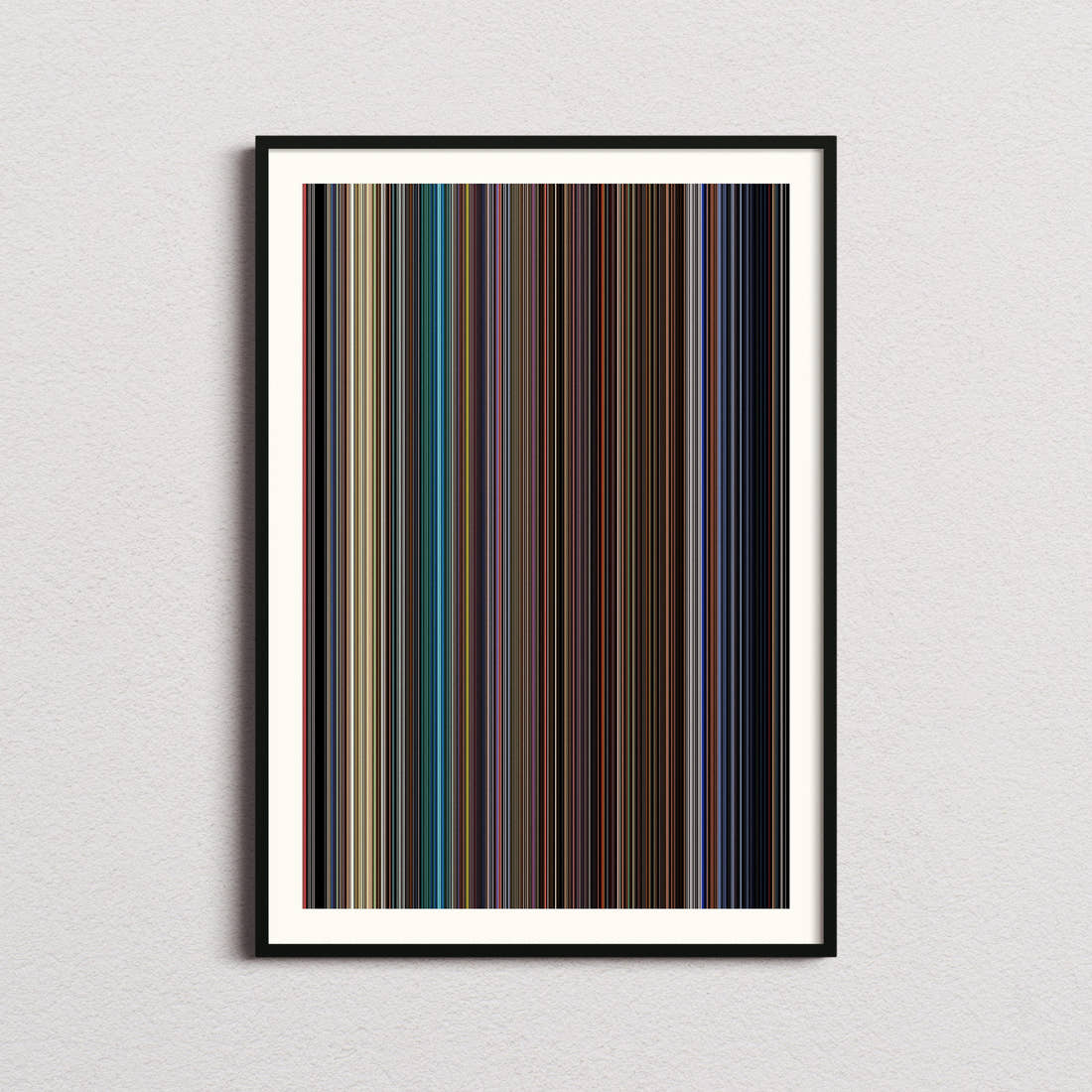Kill Bill: Volume 1 Movie Barcode Poster - Barcode Only