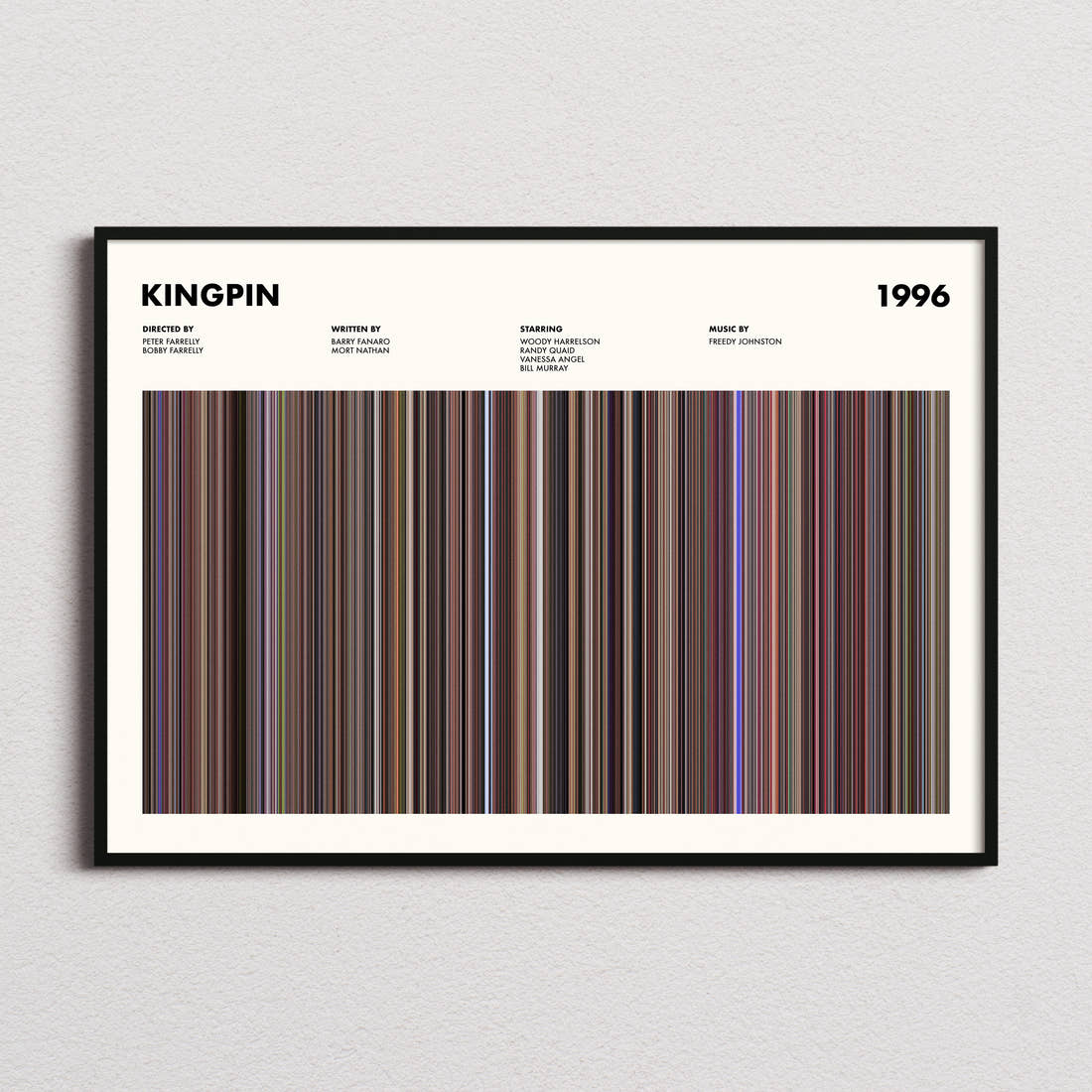 Kingpin Movie Barcode Poster