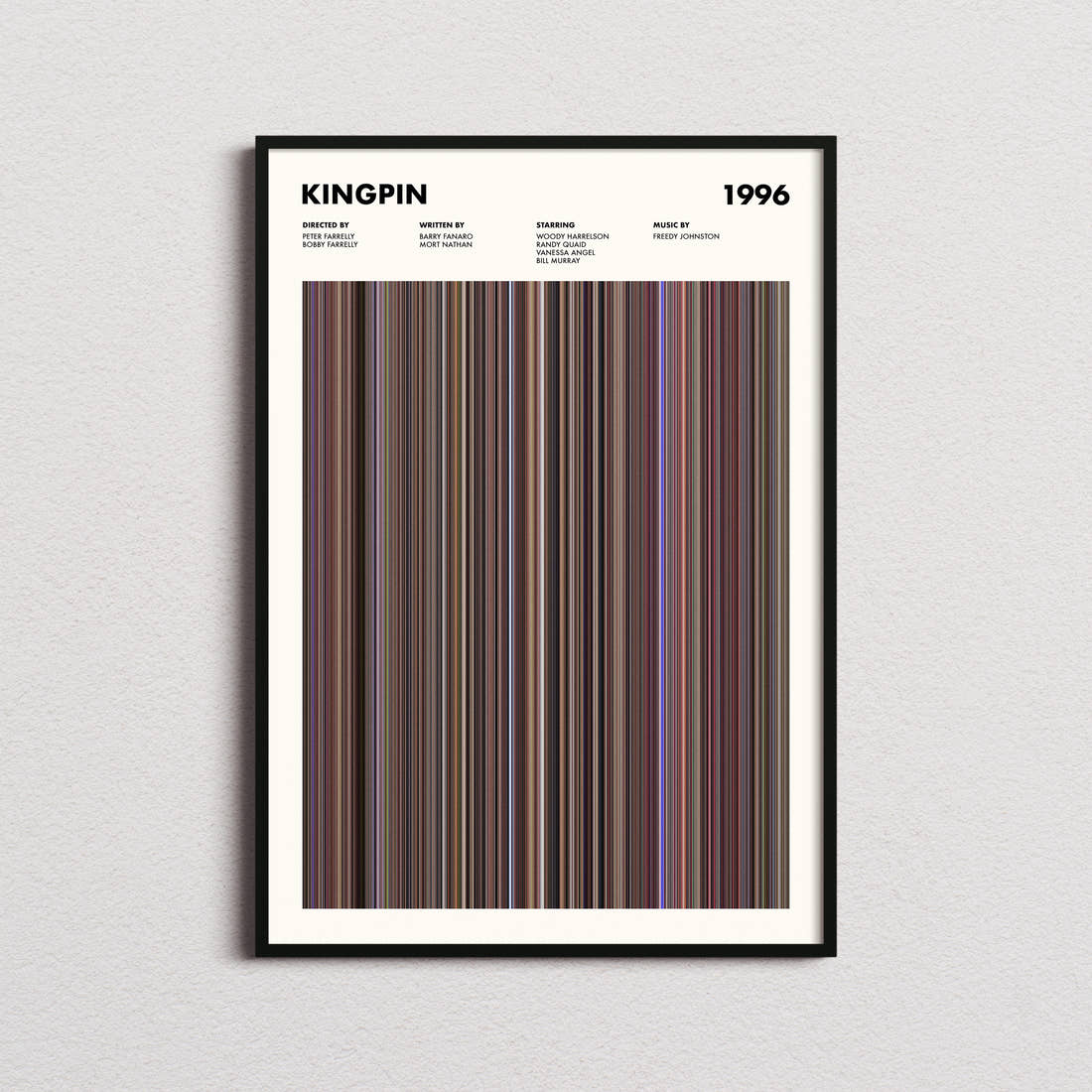 Kingpin Movie Barcode Poster
