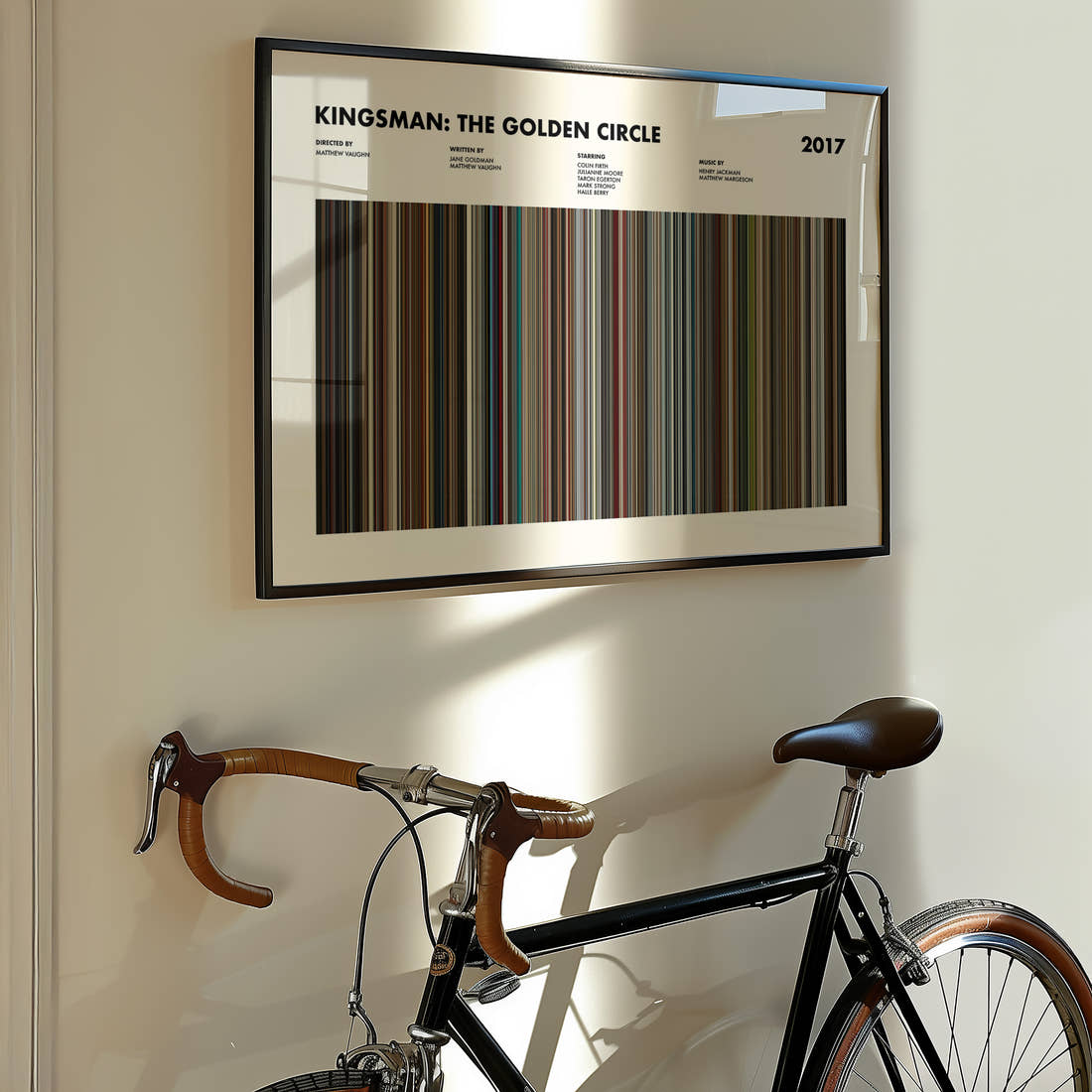 Kingsman: The Golden Circle Movie Barcode Poster