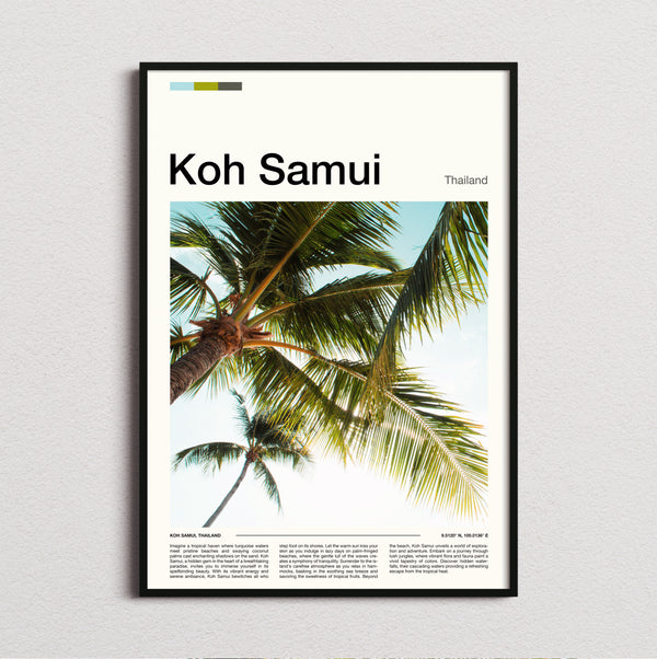 Koh Samui - Palm Fronds - Travel Print