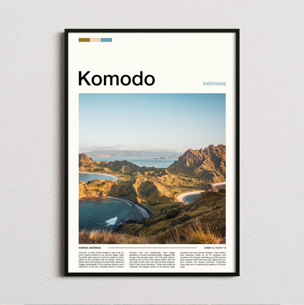 Komodo - Padar Island Viewpoint - Travel Print